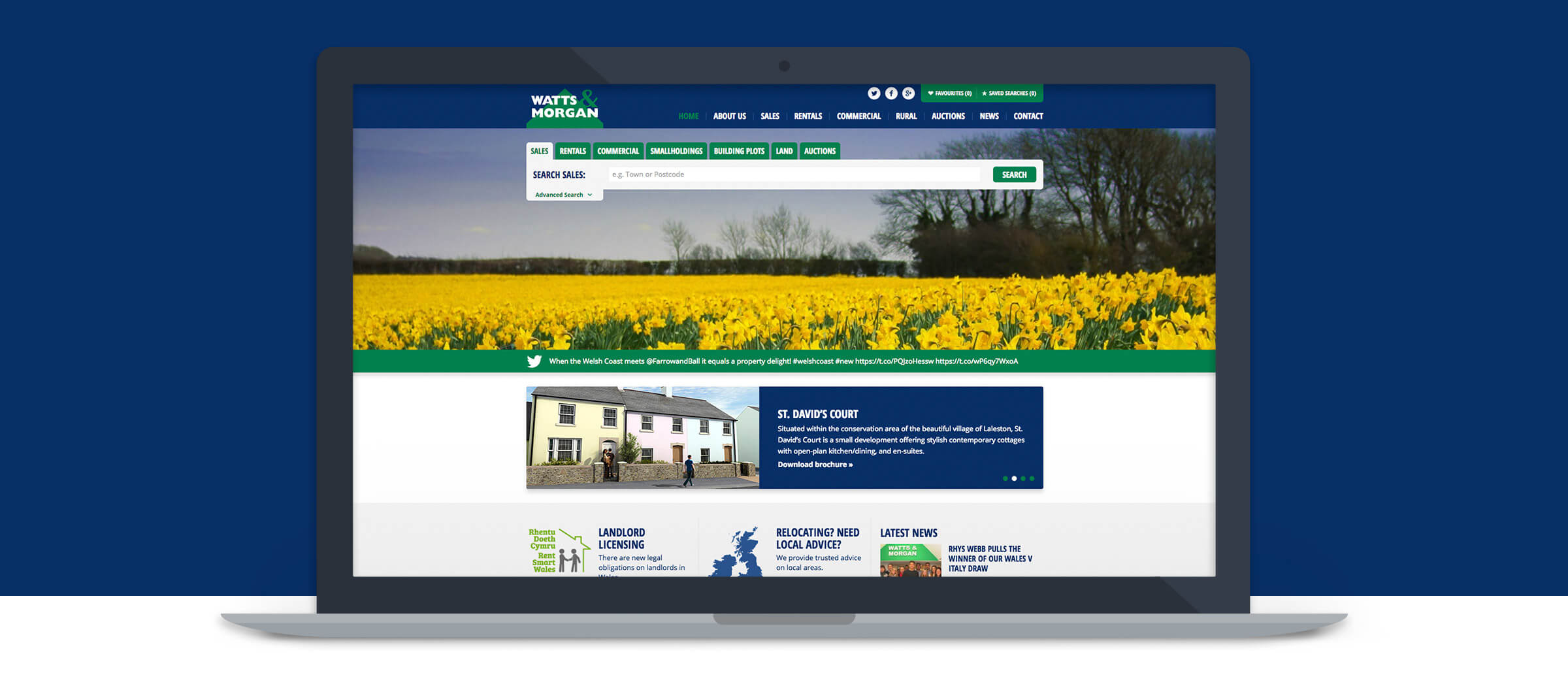 Watts and Morgan website design