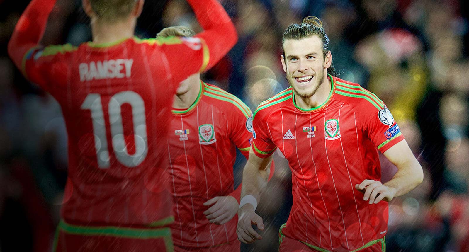 Ramsey and Bale, celebrating the site going live