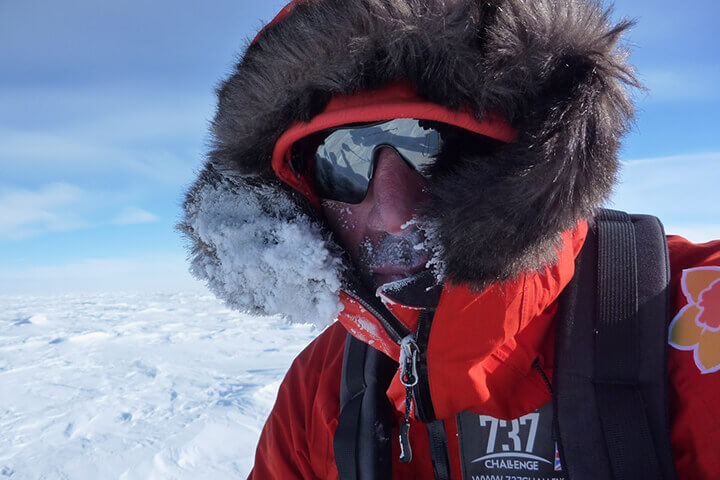 Richard Parks Reaches South Pole