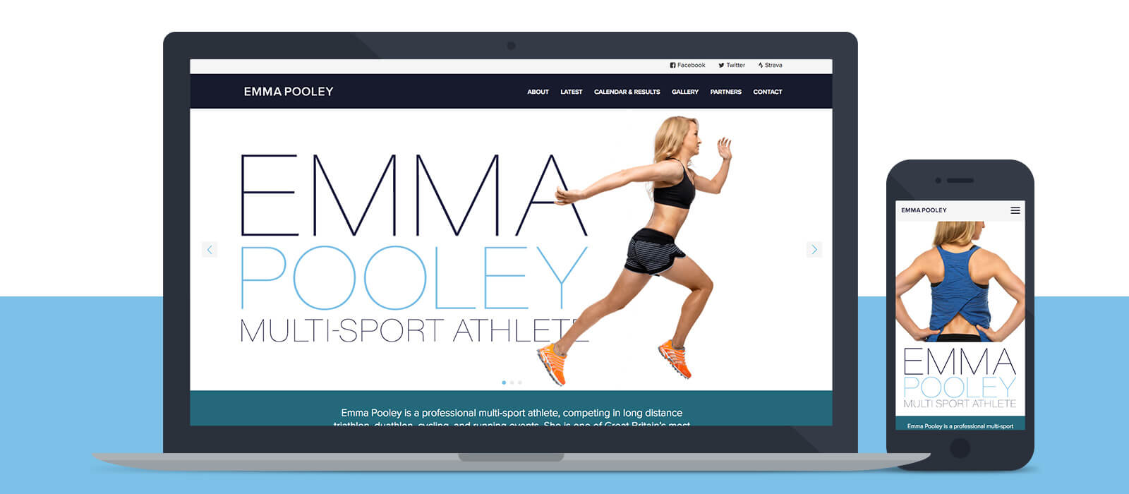 Emma Pooley responsive web design