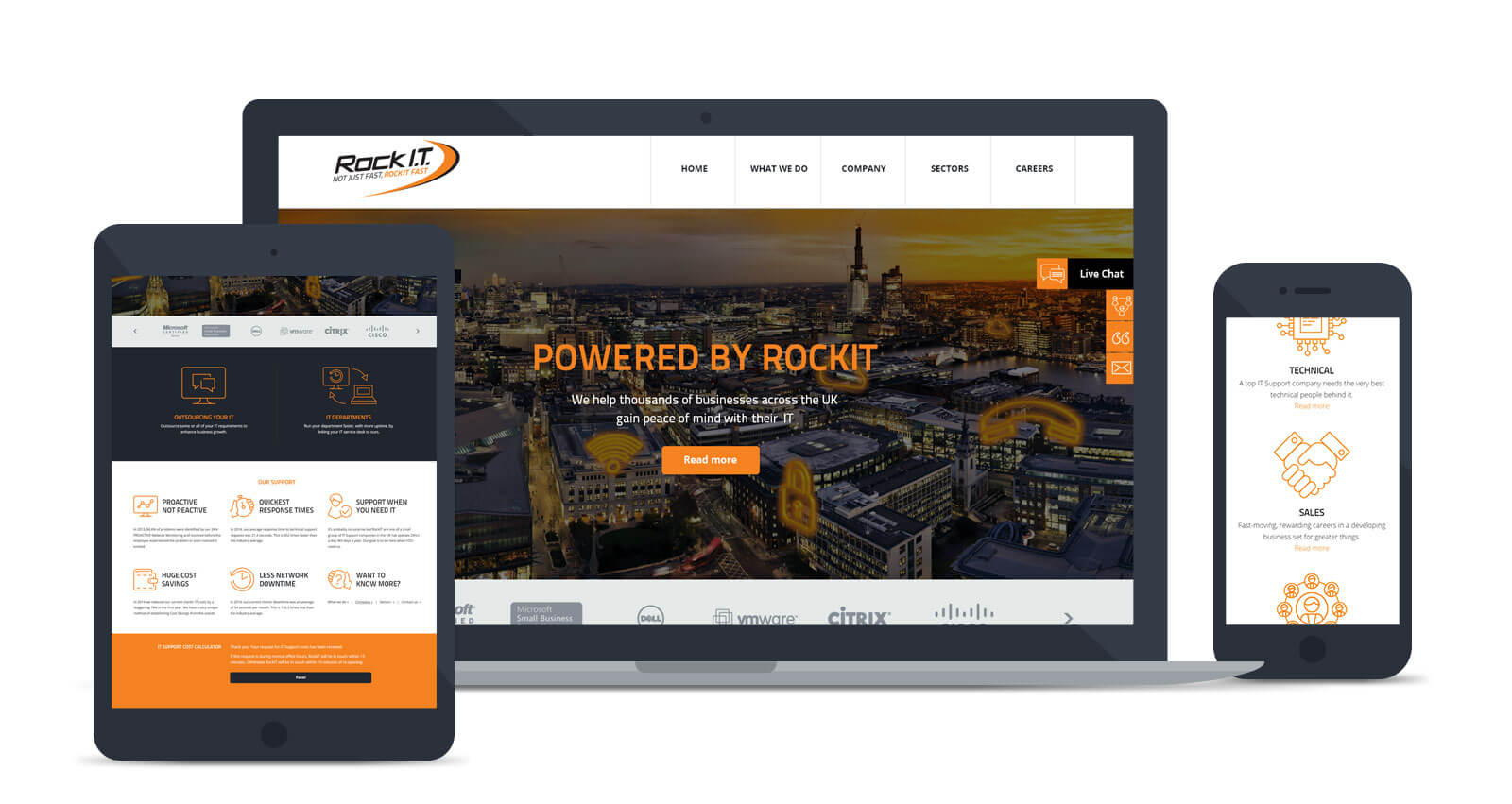 RockIT responsive website design