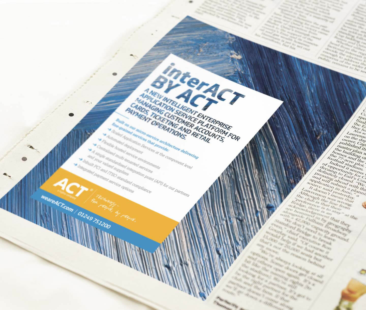 ACT advertising Cardiff