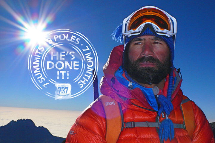 Richard Parks Finishes 737 Challenge