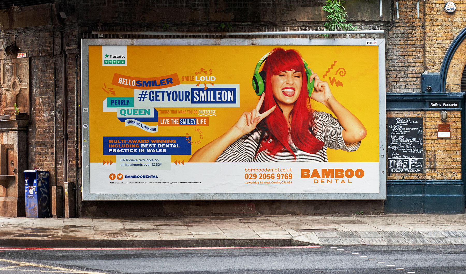bamboo billboard advertising