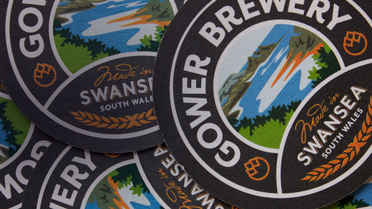 Gower Brewery brand identity