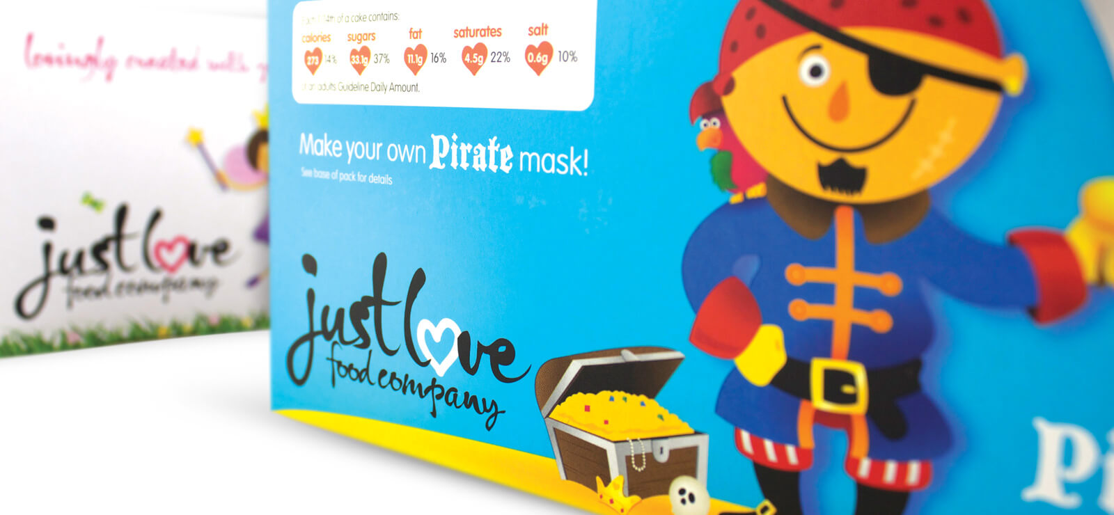 JLFC pirate cake packaging design