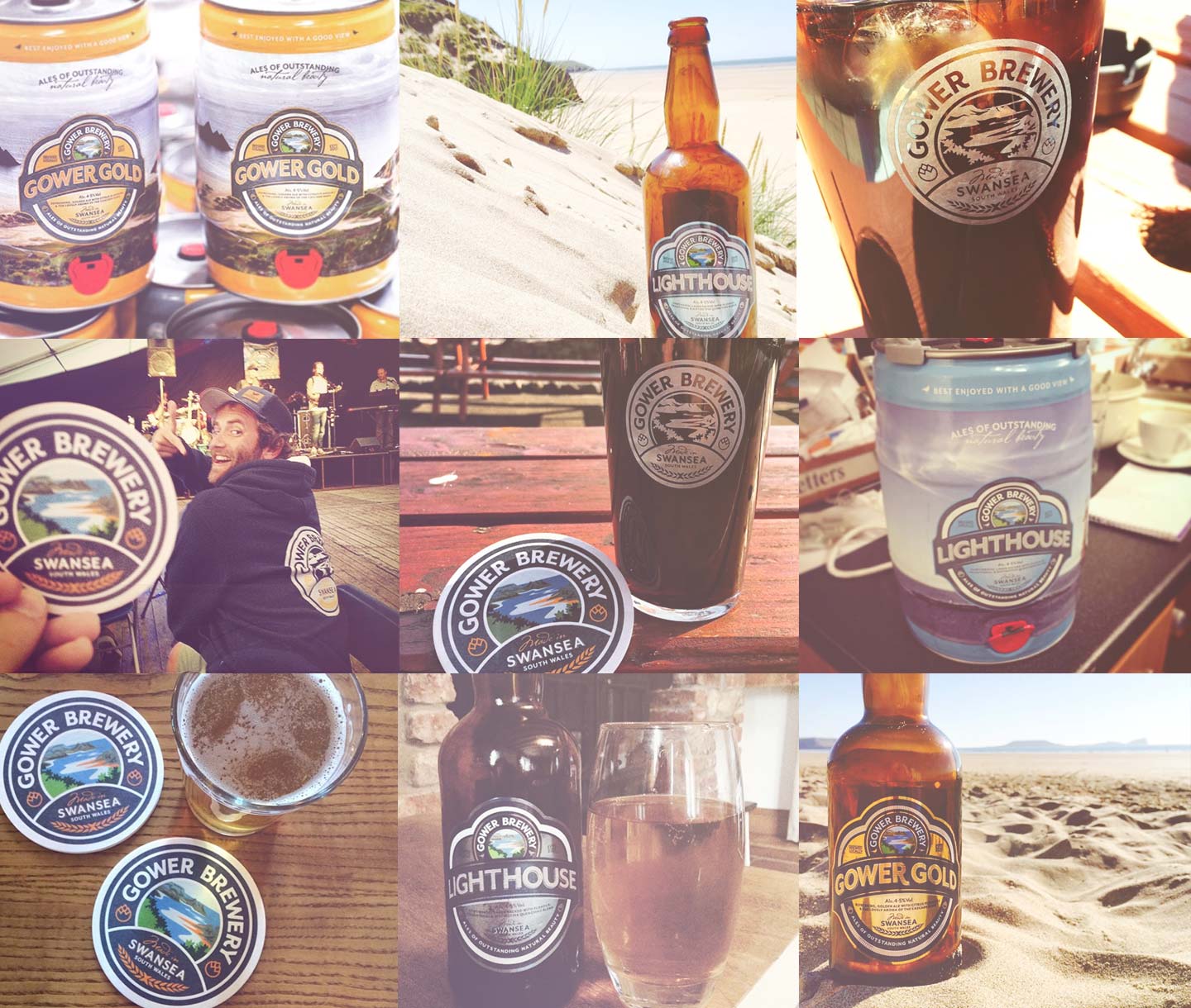 gower brewery branding