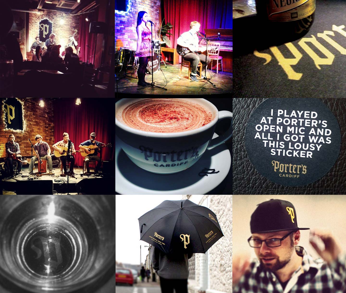 Porters branding Cardiff