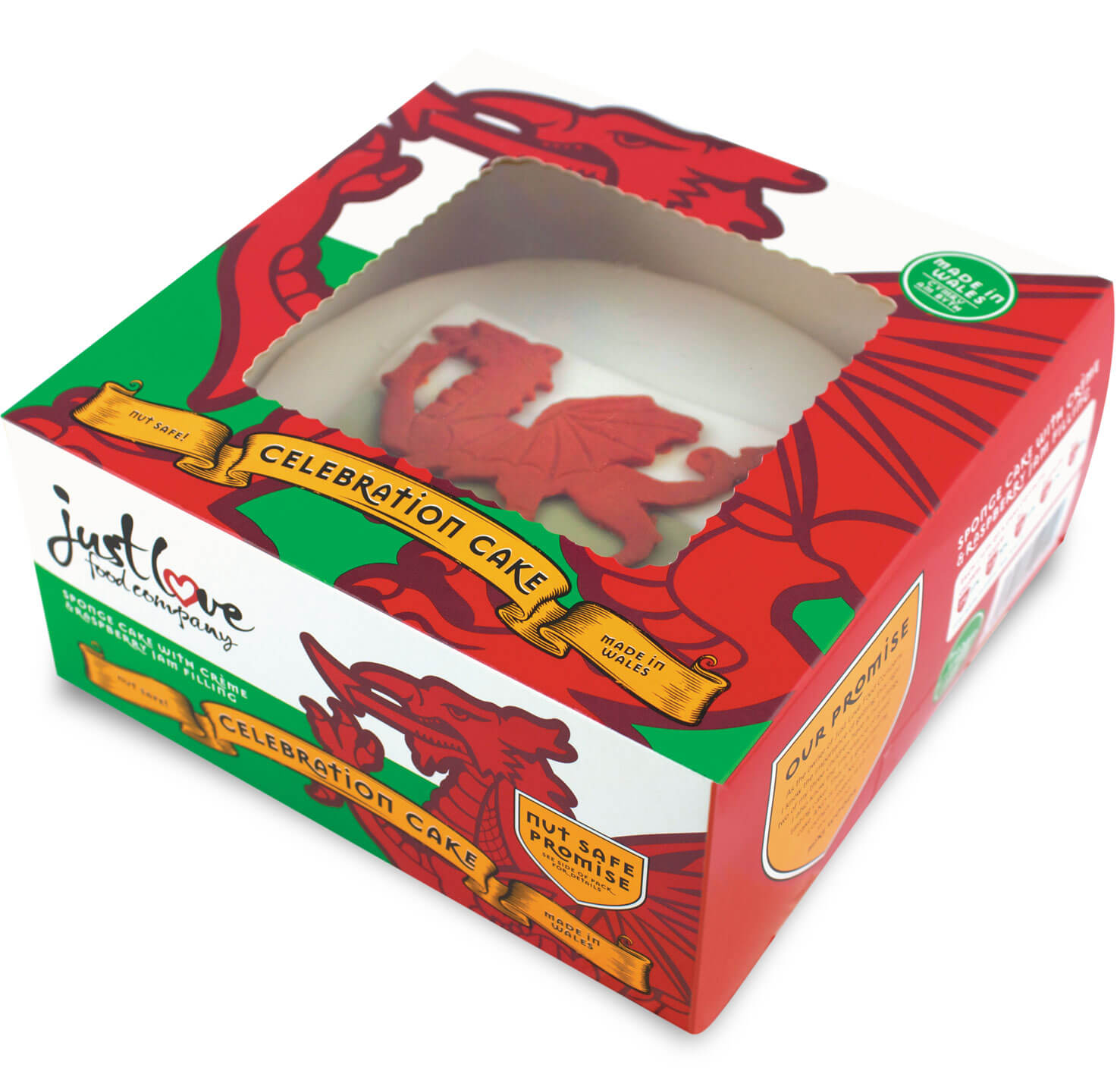 wales cake packaging design