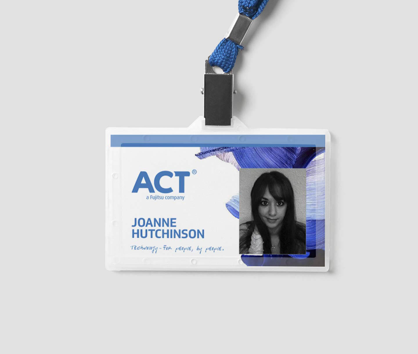 ACT brand design Cardiff staff badges