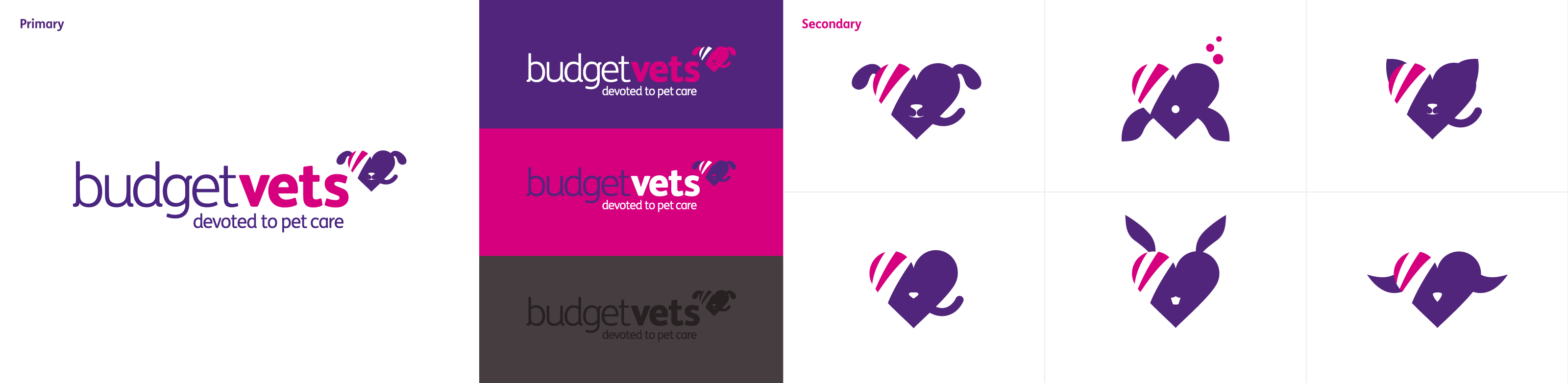Budget Vets branding identity