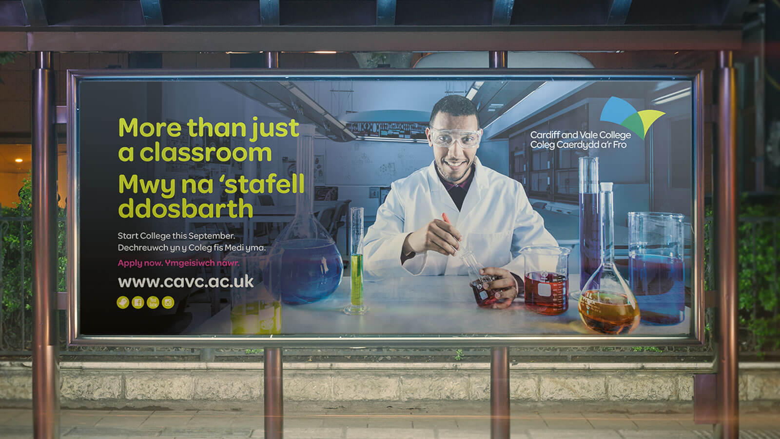 CAVC billboard design Cardiff