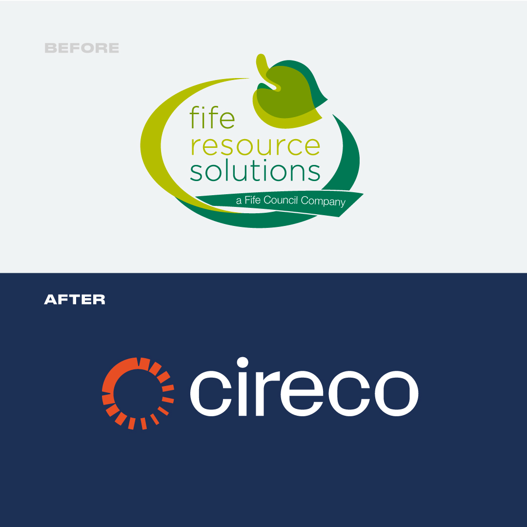 logo before and after