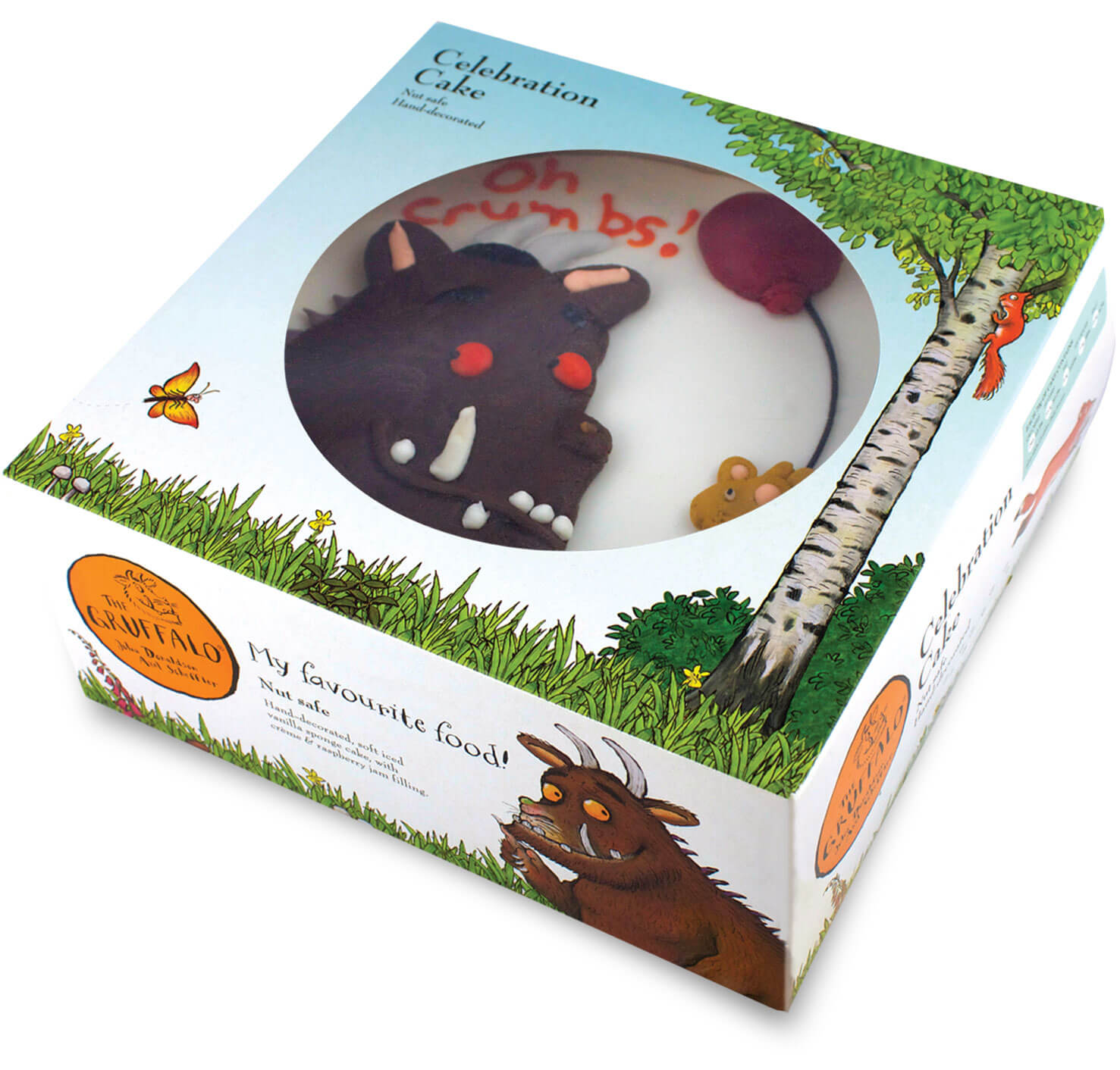 gruffalo cake packaging design