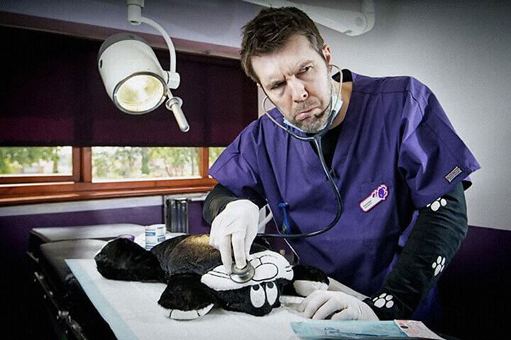 Rhod Gilbert at Budget Vets