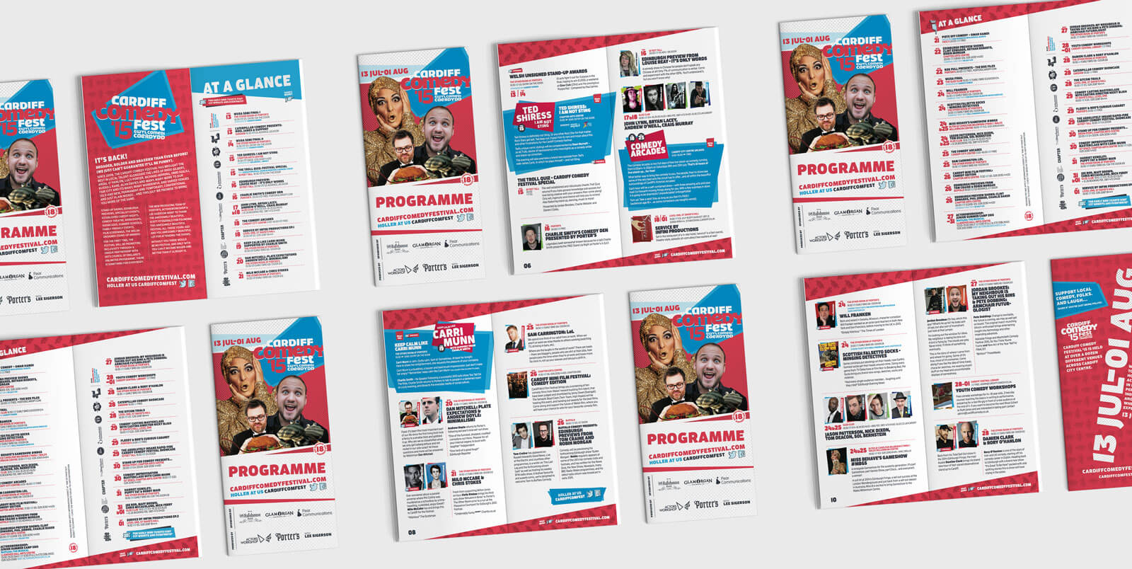 Cardiff Comedy Fest print design