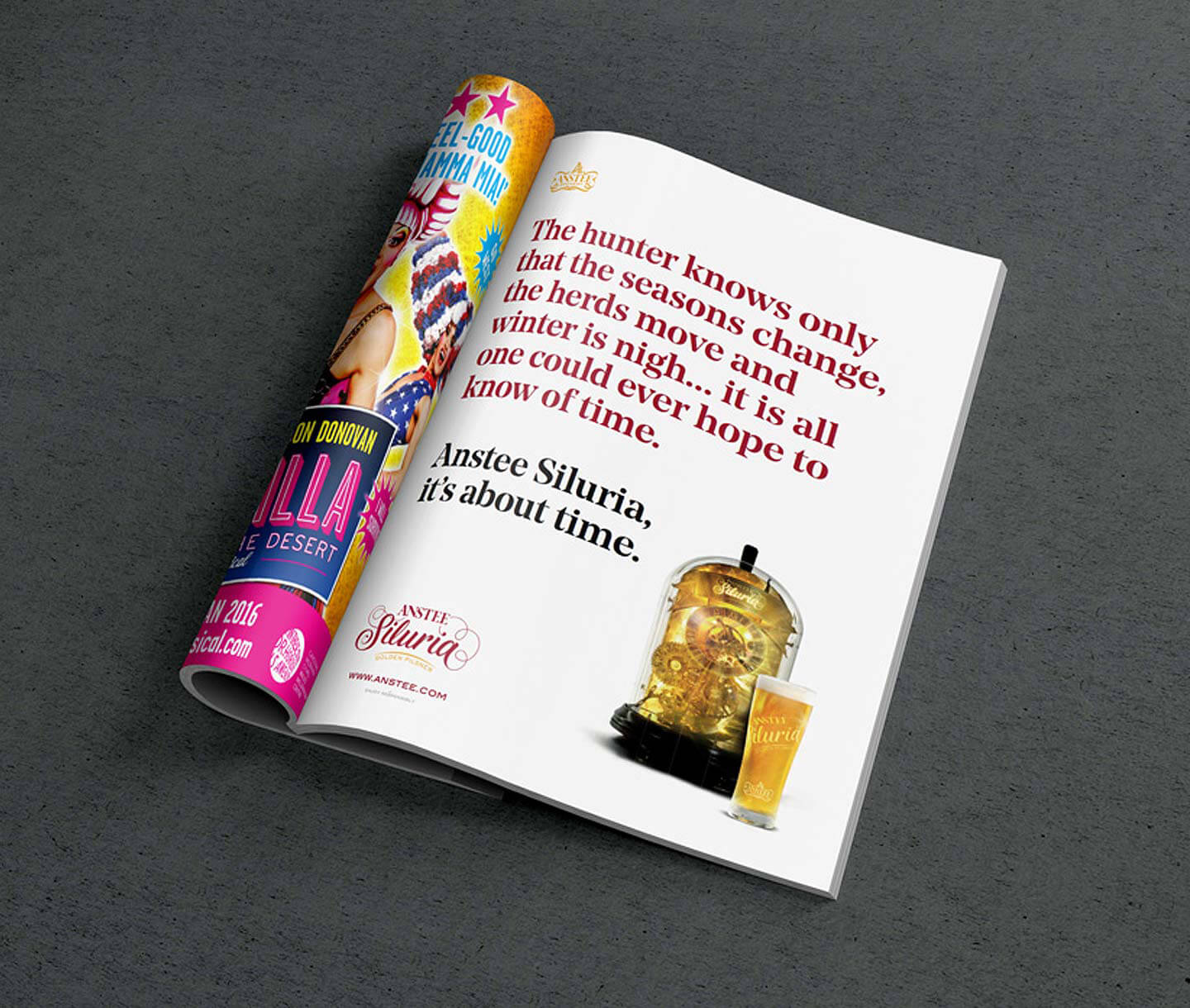 Anstee advert design