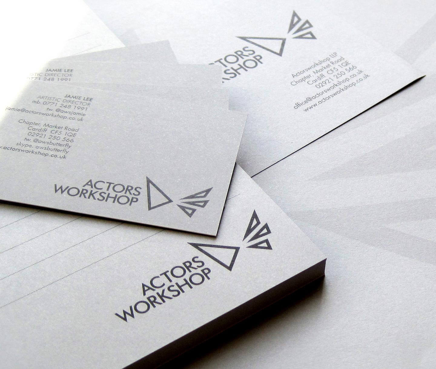 Actorsworkshop branded stationary cardiff