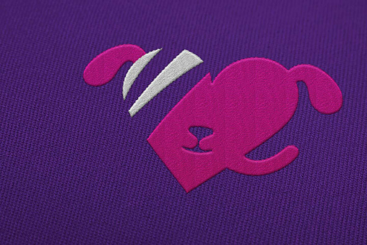 Budget Vets logo embroidery