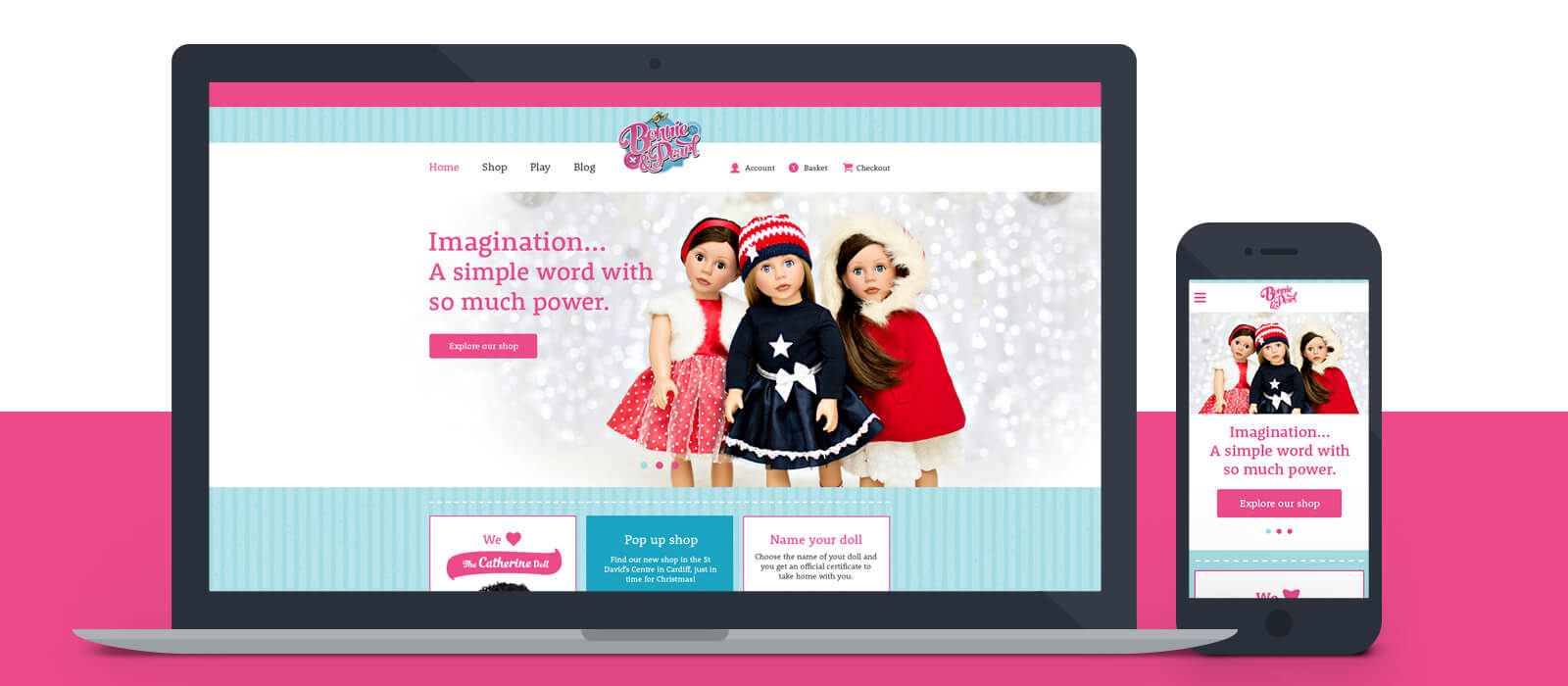 Bonnie and Pearl responsive website design