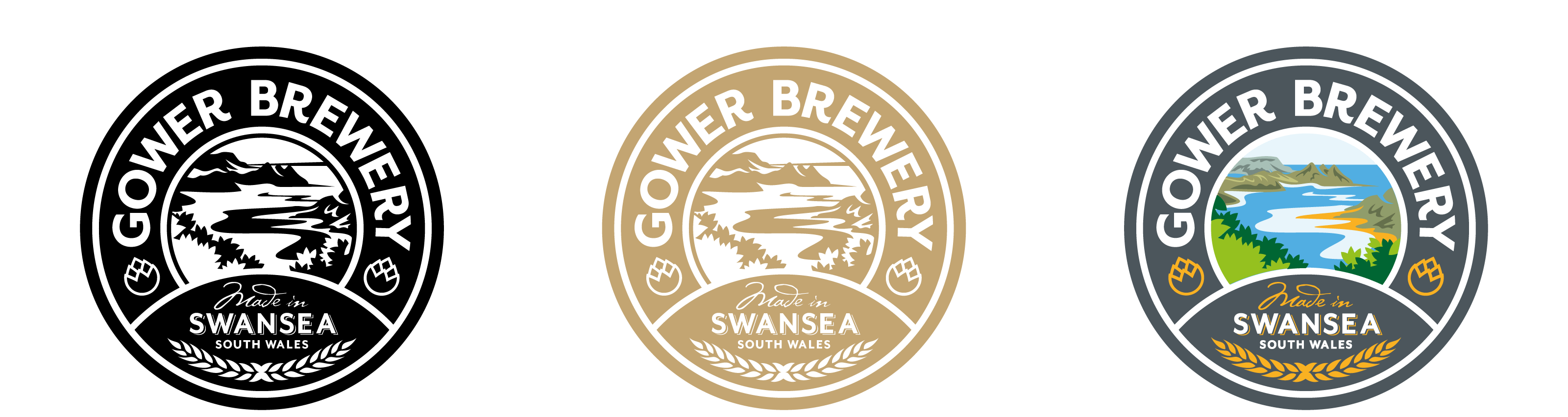 Gower Brewery branding