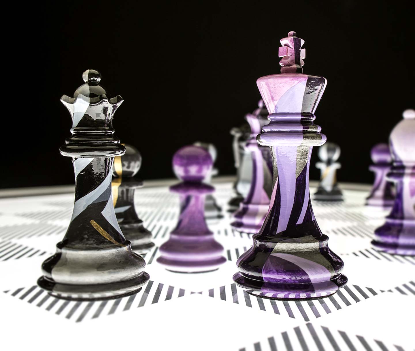 Bartholomew Hawkins bespoke chess set