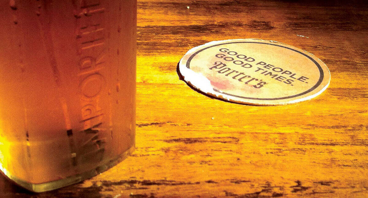 Porter's bar beer mat