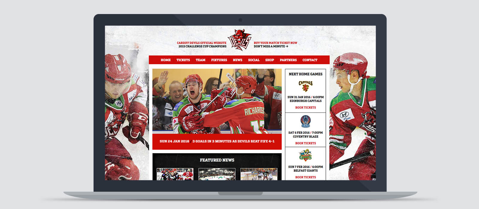 cardiff devils web design