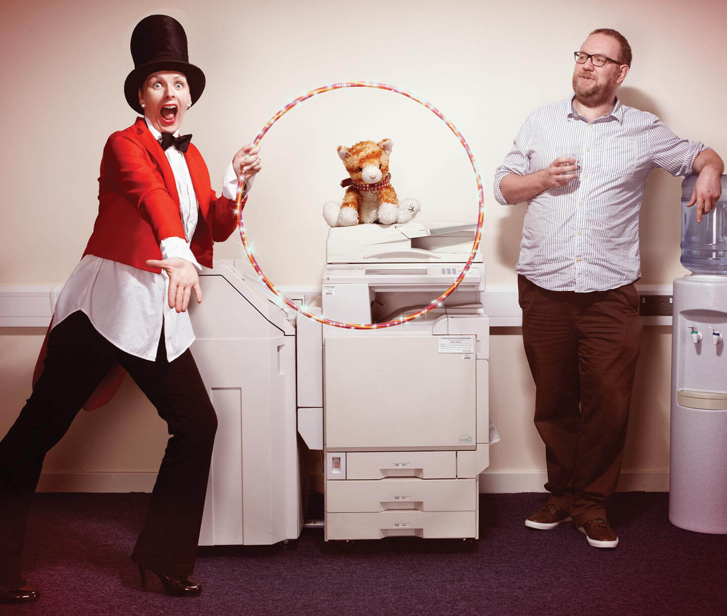 Time To Change Wales campaign lion tamer