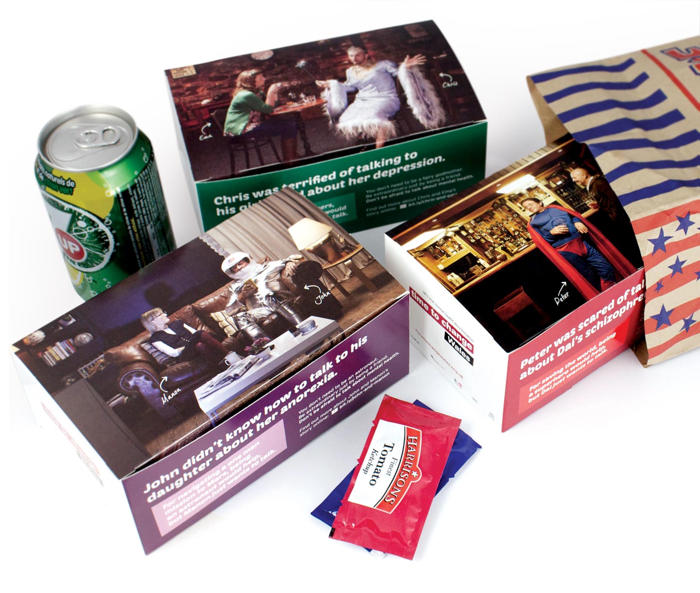 Time to Change Wales takeaway boxes