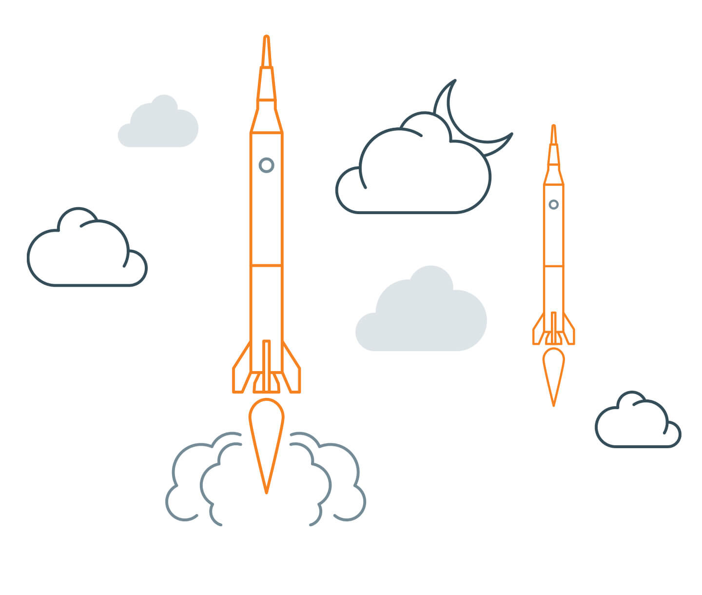 Custom illustrations for Rockit