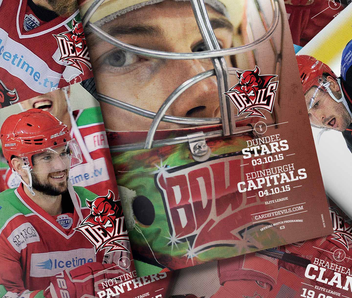 cardiff devils programme covers designs
