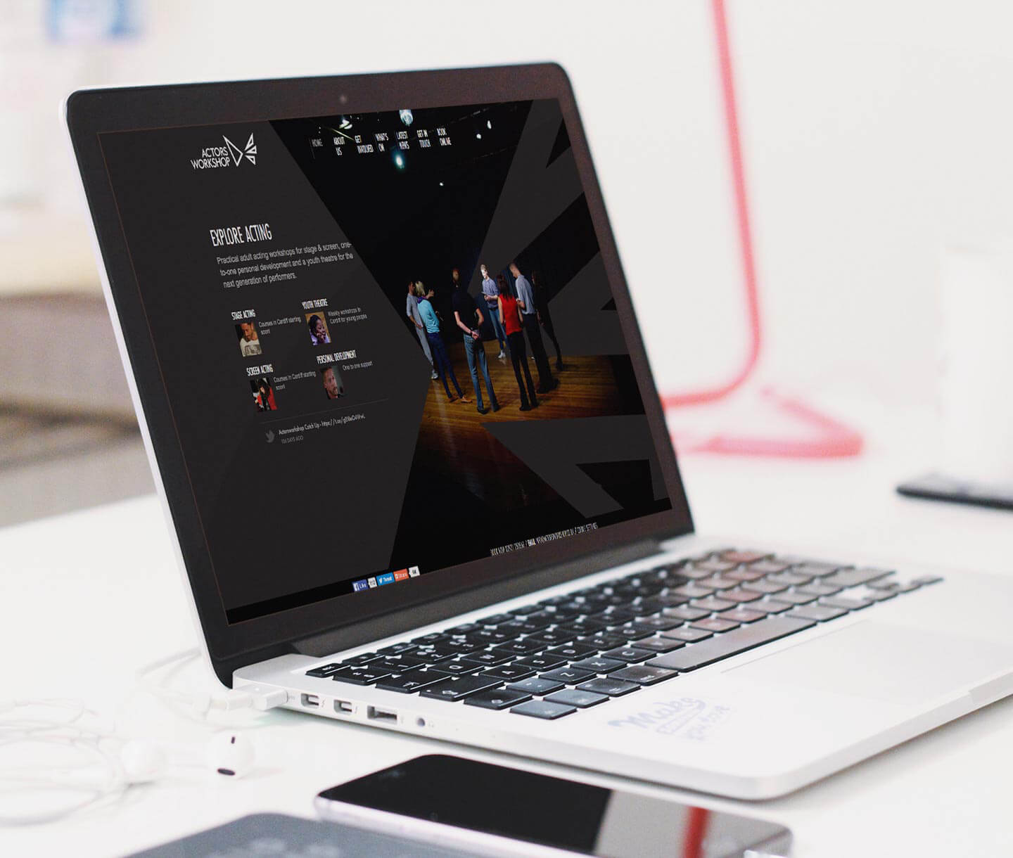Actorsworkshop web design cardiff
