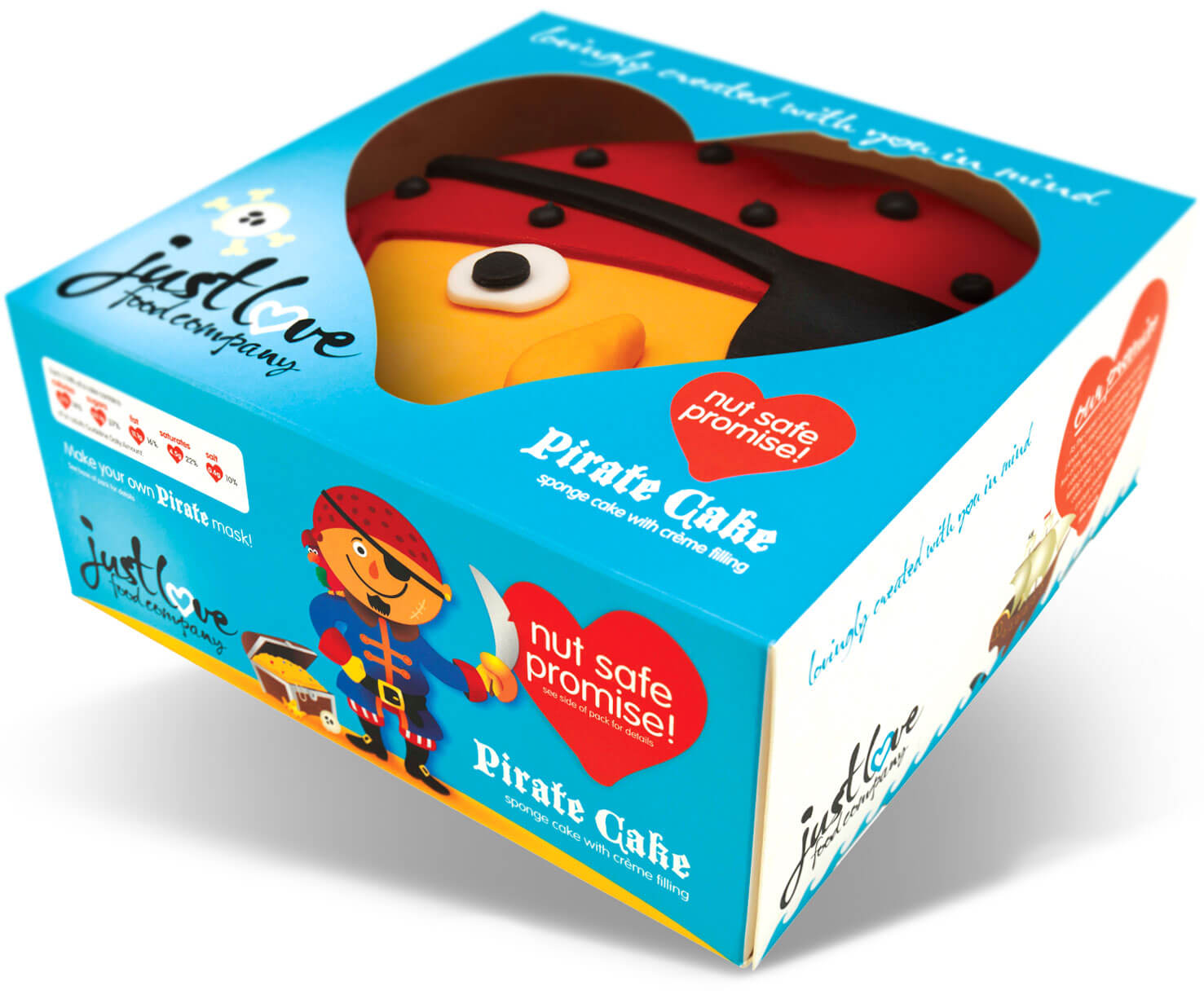 pirate cake packaging design g'aaaar