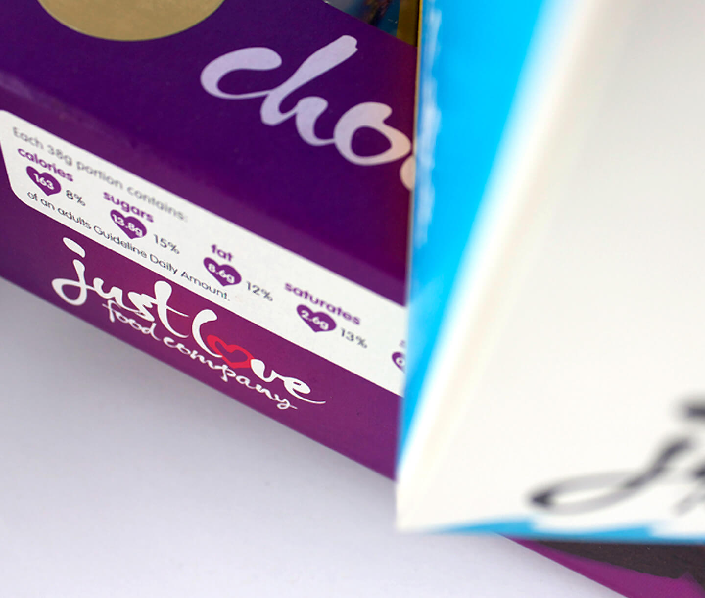 logo detail on packaging design